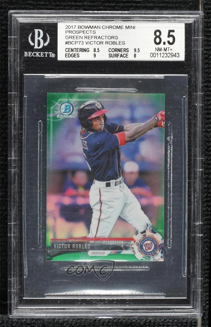 2017 Bowman Chrome Minis Prospects Green Refractor 36/99 Victor Robles 6z2
