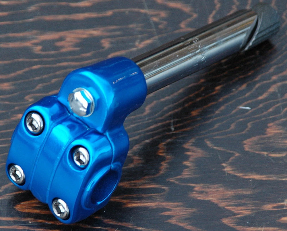 Collier de selle SUNTOUR replica 25.4mm bleu - old school bmx