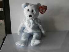TY Beanie Baby / Babies FLAKY THE SNOW FLAKE TEDDY BEAR NEW with tags