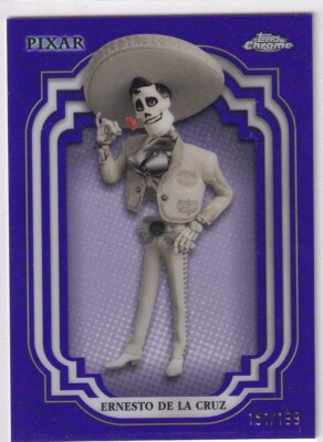 Topps Disney Chrome 2024 No. 172 Ernesto De La Cruz Purple Refractor 151/199