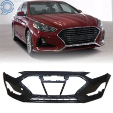 Plastic Front Bumper Cover Unfinished Direct Replacement For 2018 Hyundai Sonata