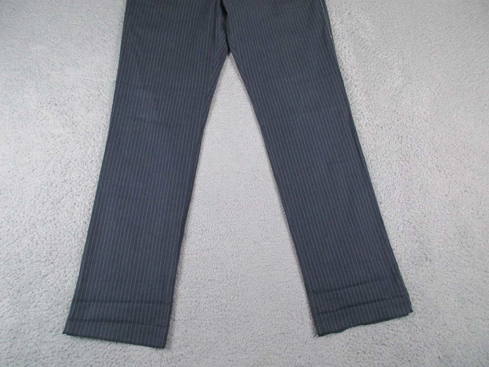 Брюки Brunello Cucinelli мужские размер 52 синие в полоску брюки сделано в Италии - Изображение 3 из 4