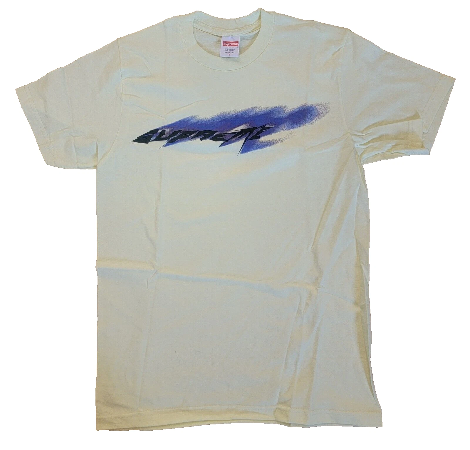 Nouveau Tee Shirt Supreme Homme Petit Vent Brt Jaune New York Streetwear FAW 52429