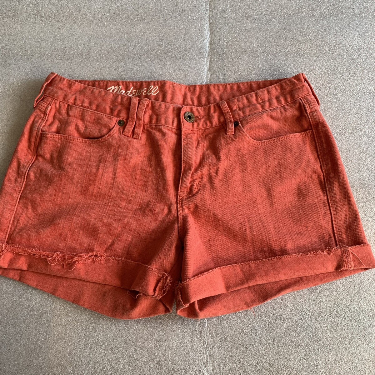 Madewell Women's Denim Shorts Orange Size 29