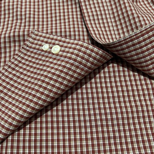 L.L.Bean Men’s Red Check Wrinkle Resistant Button Down Dress Shirt Size 2XL - Picture 5 of 12
