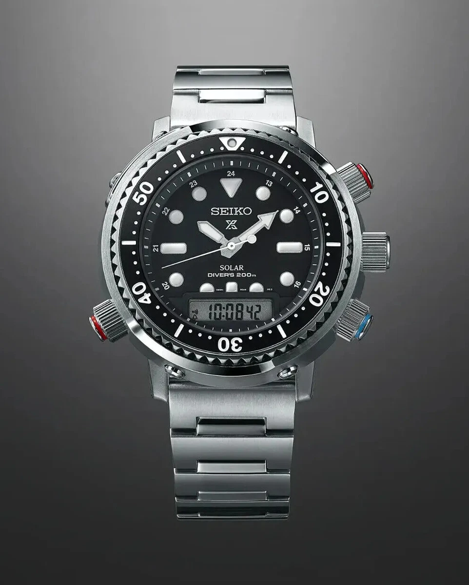 Seiko Prospex Solar Commando Arnie Hybrid Diver s Men s SNJ033P1