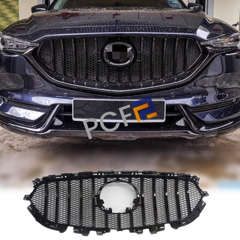 For 2017-2020 Mazda CX-5 CX5 Gloss Black GT Style Front Bumper