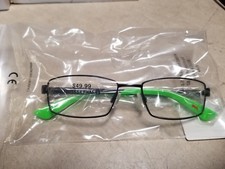 PUMA PJ0012OCOS 001 Full Metal Frame Bright Green Black Eyeglasses 49-16 130