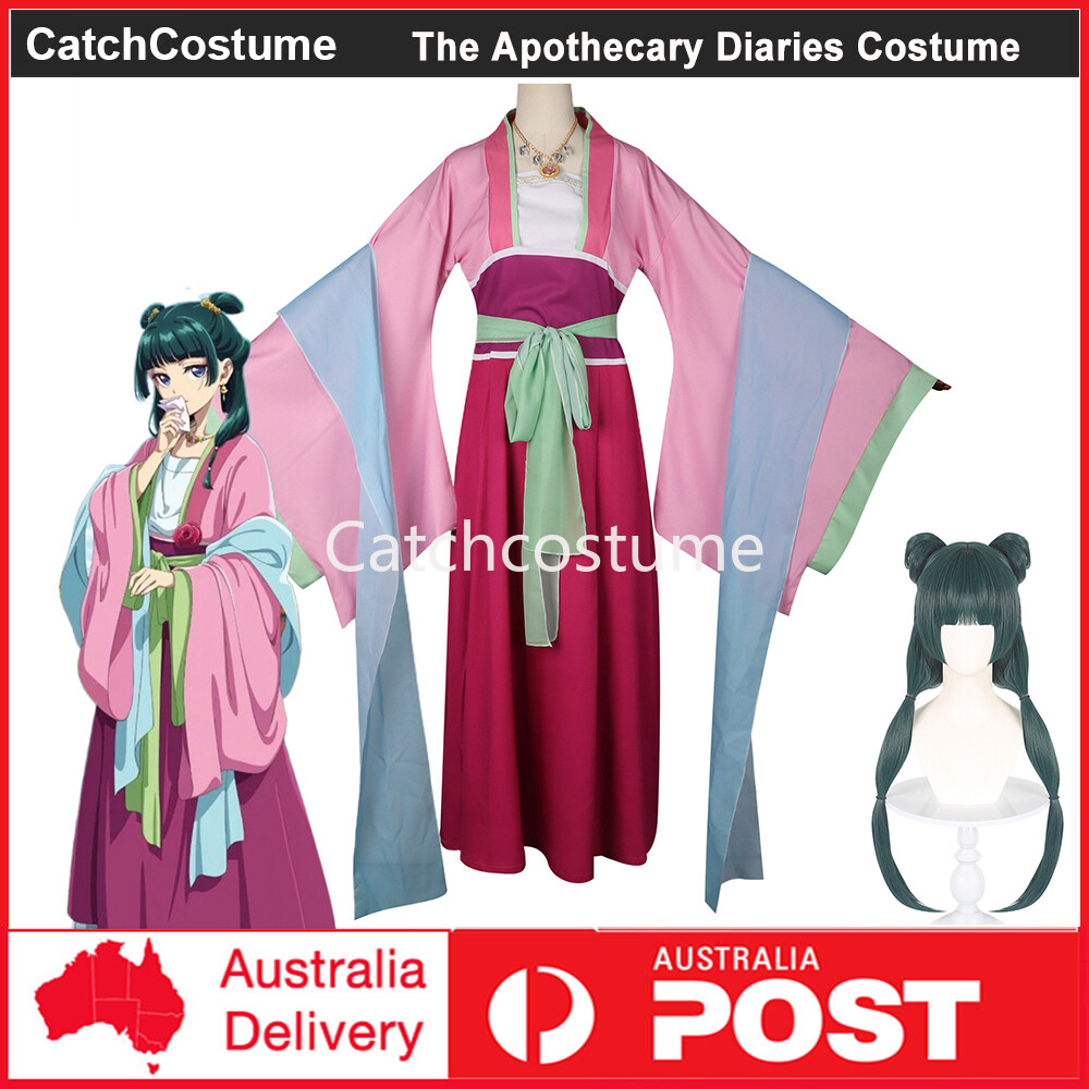 The Apothecary Diaries Maomao Cosplay Costume Wig Garden Party Dress Outfits