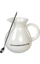 Margarita Pitcher Ceramic With Spoon 60oz New In Box Made By Servappetite