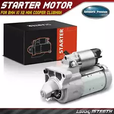Starter Motor for BMW X1 X2 Mini Cooper Clubman 1.5KW 12V CW 15-Tooth 1.5L 2.0L