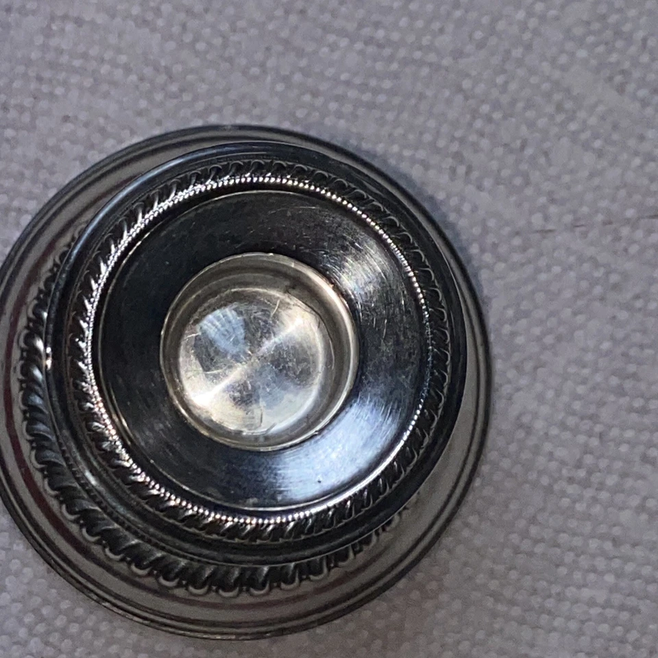 Newburyport Plata [NS Co.] Antiguo Candelabro Pesado 135g Foto 3 de 4