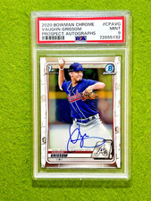 Vaughn Grissom AUTO ROOKIE CARD BRAVES AUTOGRAPH PSA 9 SP RC  2020 Bowman Chrome