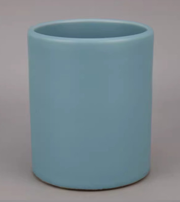 China Ceramics Ru Kiln Ru Porcelain Celeste Glaze Cylinder Brush Pot Pencil Vase