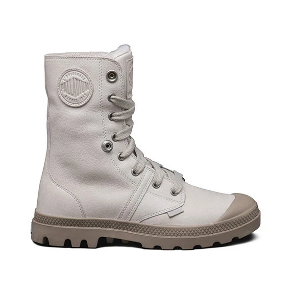 Palladium Pallabrouse Baggy BOOTS WPS in Grout Silver Mink SIZE 9.5 euro 41.5