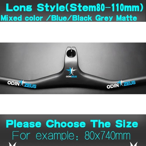 Carbon Fiber Integrated Handlebar with Stem MTB Bicycle Riser Bars 17/2 Degree - Picture 48 of 48