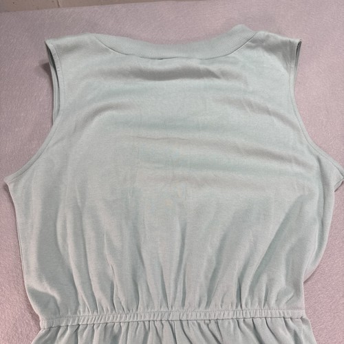 Zenana Romper Sleeveless V-neck Mint/Green, Pockets Sz XL Comfy, Preppy, Dress - Picture 8 of 9