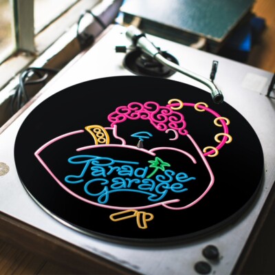 Paradise Garage SoHo NYC | 12'' DJ Plattenspieler Slipper - Plattenspieler Slippermatte - Paar