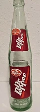 Dr. Pepper, 16 oz. soda bottle.  3 color ACL. Late 1960's