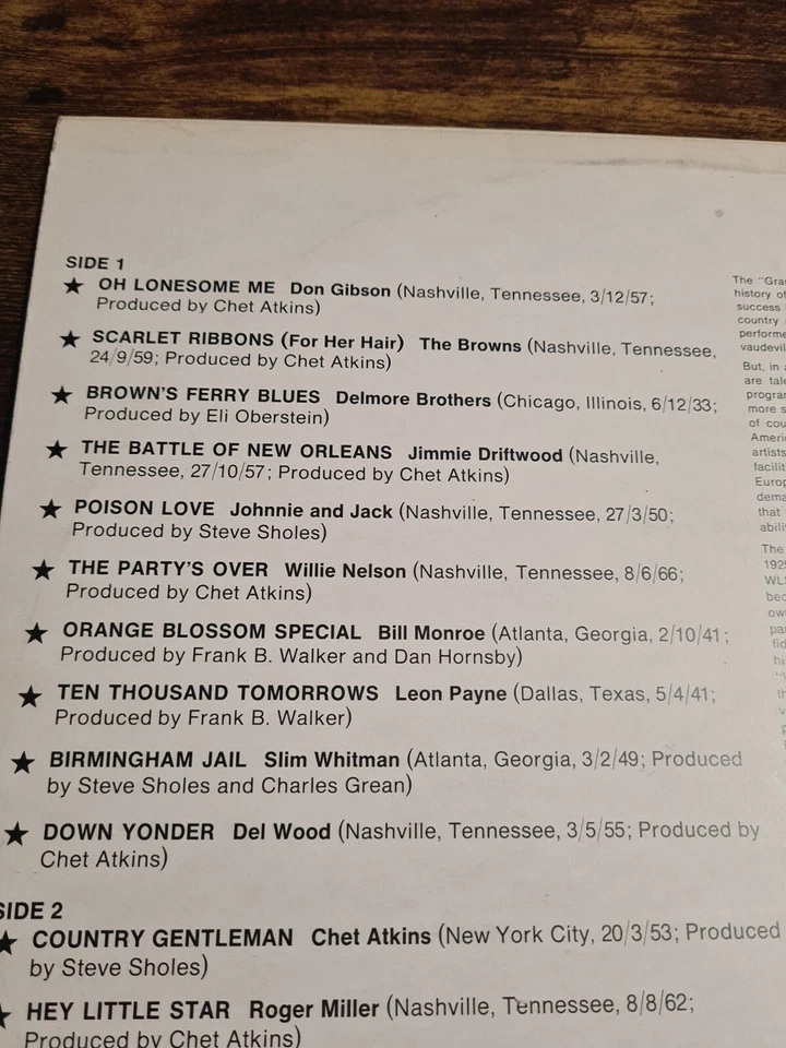 The Stars of the Grand Ole Opry Volume 2 - RD-7922 - Stereo - UK - 1968 - EX - Image 3 of 4