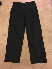 Edwards Men's Style 2670 Black BLENDED CHINO PLEATED FRONT PANT Size 34 UL NWT