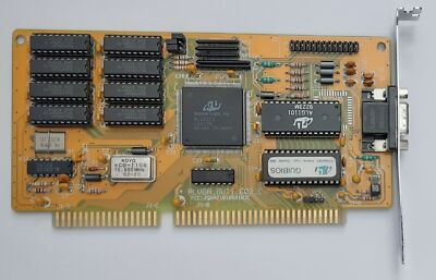Avance Logic ALVGA GUI1 ISA Graphics Card (ALG2101, 1MB, Retro, 1993)