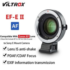 VILTROX EF-E II Lens Adapter Reducer Speed Booster 0.71X for Canon EF to Sony E