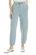 Eileen Fisher Seafoam Organic Cotton Terry Ankle Track Pant Sz L 178 NEW