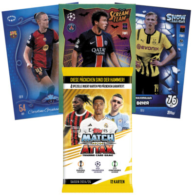 Topps Champions League Match Attax 2024/2025 Update Karten, NS, ST, SB, STB, QE