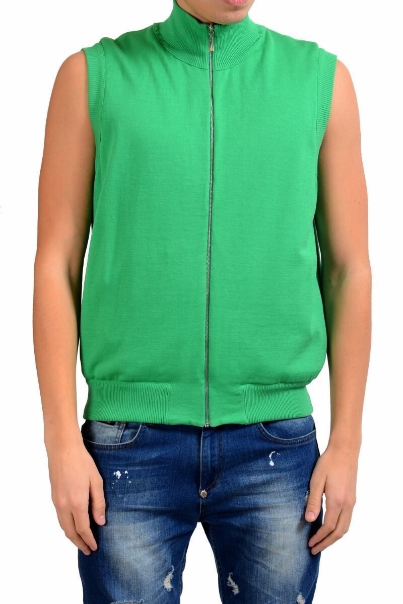 Malo Men's Green Full Zip Vest Size L XL