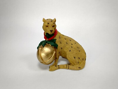 Tom Rubel Cheetah Wild Cat Silver Deer Christmas Animals Collection Figurine