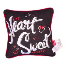 Disney Parks Minnie Mouse Kindness is Always in Style Kind Heart Throw Pillow