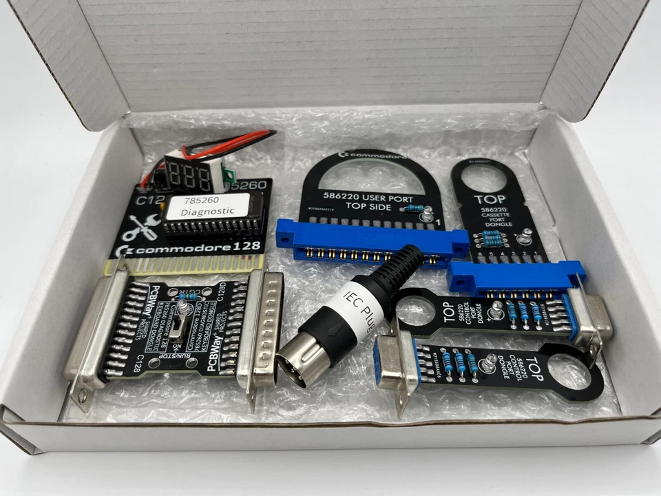 Juego de cartuchos de diagnóstico y arnés de prueba Commodore 128 - Vendedor de EE. UU. Foto 2 de 4