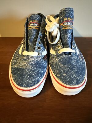 Men s Size 6.5 Women s 8 - VANS X Cobra Kai Blue Eagle Fang 2021