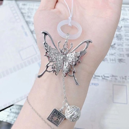 Bell Mobile Phone Pendant Butterfly Mobile Keychain Lanyard Women Girls - 第 13/14 張圖片