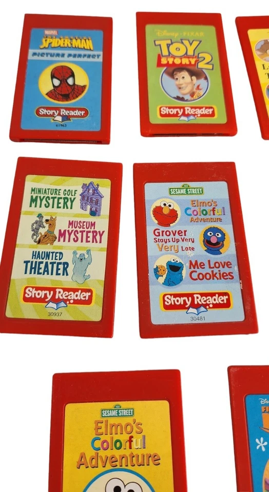 8 libros de lectura de cuentos Disney sistema de juguete de aprendizaje cartuchos solo Toy Story Nemo Foto 2 de 4