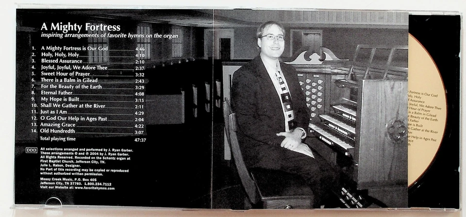 A Mighty Fortress Hymns Organ CD J Ryan Garber Classic Sacred Music — 第 3/4 张图片