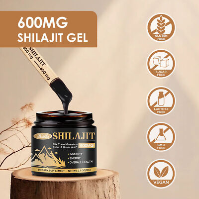 60g Reines 100% Himalaya Shilajit, Weichharz, Bio, extrem potent, Fulvinsäure