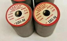 2 Cratex 7/8 x 1-1/2 1351-M Grinding Wheel Rubberized Abrasive Cylinders 20,000