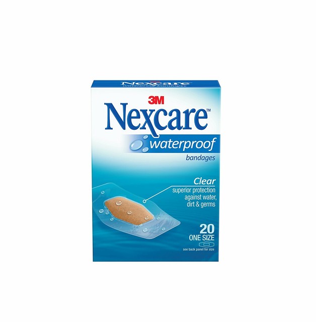 Nexcare Waterproof Clear One Size, Bandages 20 Count (Pack Of 6) eBay