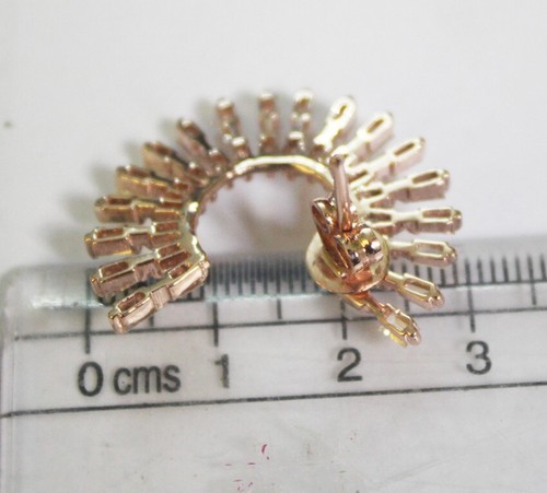 3.90ct Natural Baguette Diamond 14K Rose Gold Anniversary Wedding Stud Earring - Picture 7 of 17