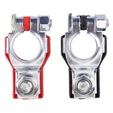 2pcs Car Battery Terminal Connector Post Positive Negative Heavy Duty Universal