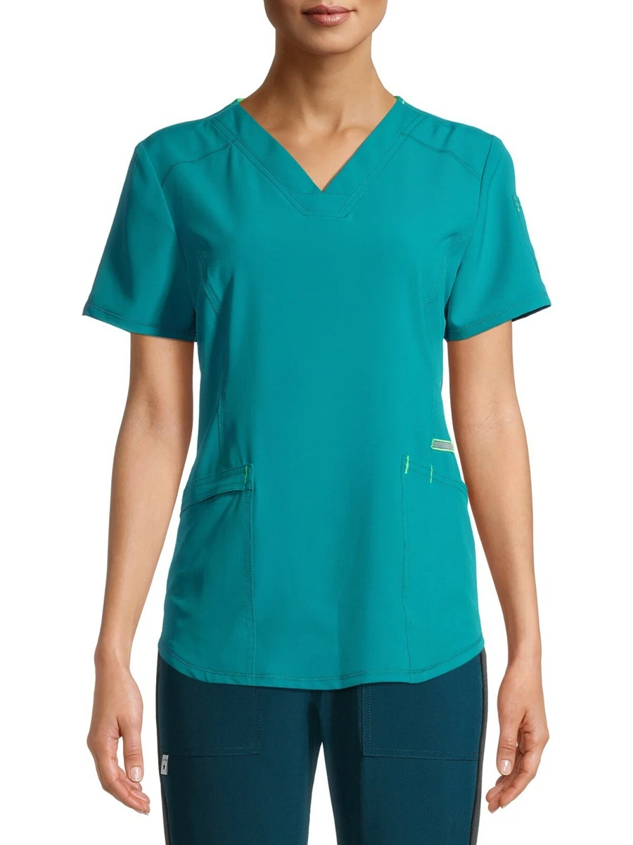 Scrubstar Premium Ethical Fabric Solid Color Women's V-Neck Medical Scrub  Top