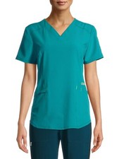 Scrubstar Premium Ethical Fabric Solid Color Women's V-Neck Medical Scrub Top