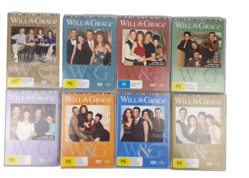 Will And Grace - The Complete Seasons Series, Seasons 1 To 8, Comedy/Romance/VGC - Picture 1 of 3
