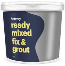 Hemway Ready Mixed Fix and Grout (Grey) Flooring Wall Tile Grout Adhesive, Anti