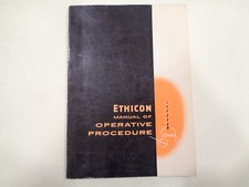 Vintage 1951 Ethicon Manual of Operative Procedure Sutures Surgery Illustrated