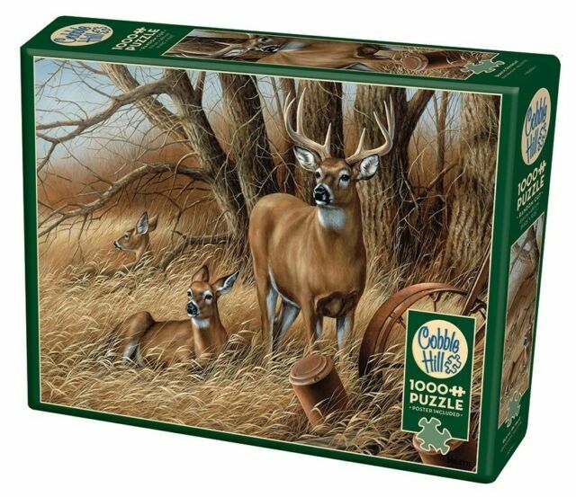 Jigsaw Puzzle Animal Wild Deer Rustic Retreat 1000 pieces NEW Made in