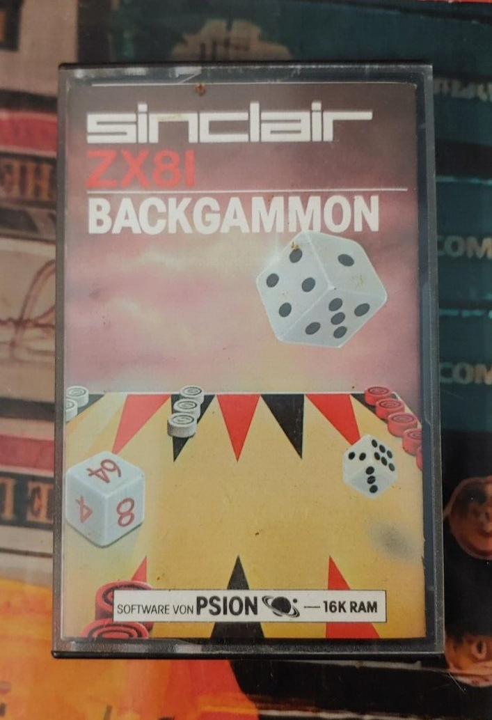 Backgammon (1986) ZX Spectrum 16k (Tape, Box, Manual) Classic-Game