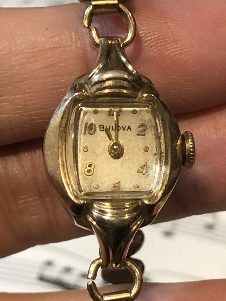 VINTAGE BULOVA LADIES WATCH=RUN | eBay